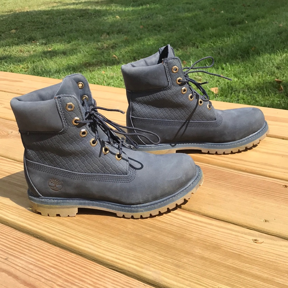 Navy Blue Timberland Boots